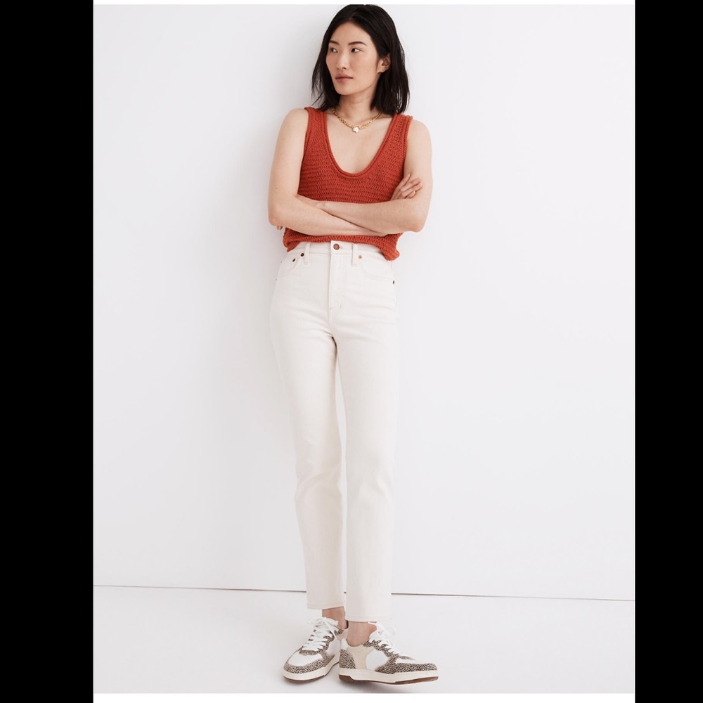 MADEWELL Slim Demi-Boot Jeans in Vintage Canvas Wash - Limited Edition